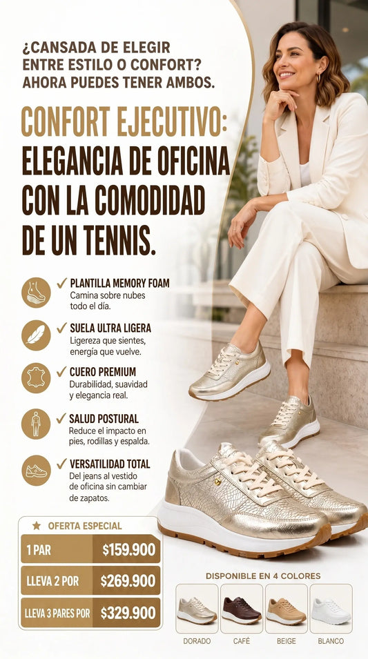 tennis almendra cuero 100%